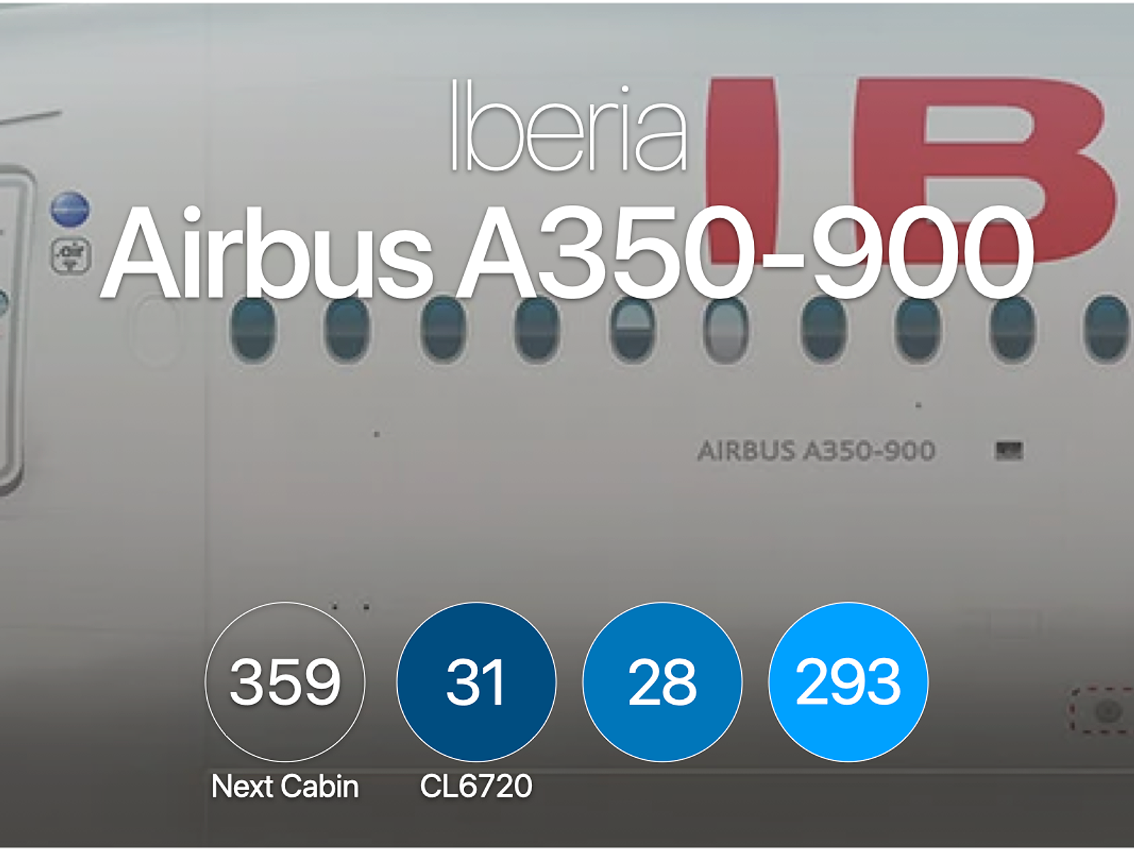 IB Airbus A350-900 type 2 - AeroLOPA | Detailed aircraft seat plans