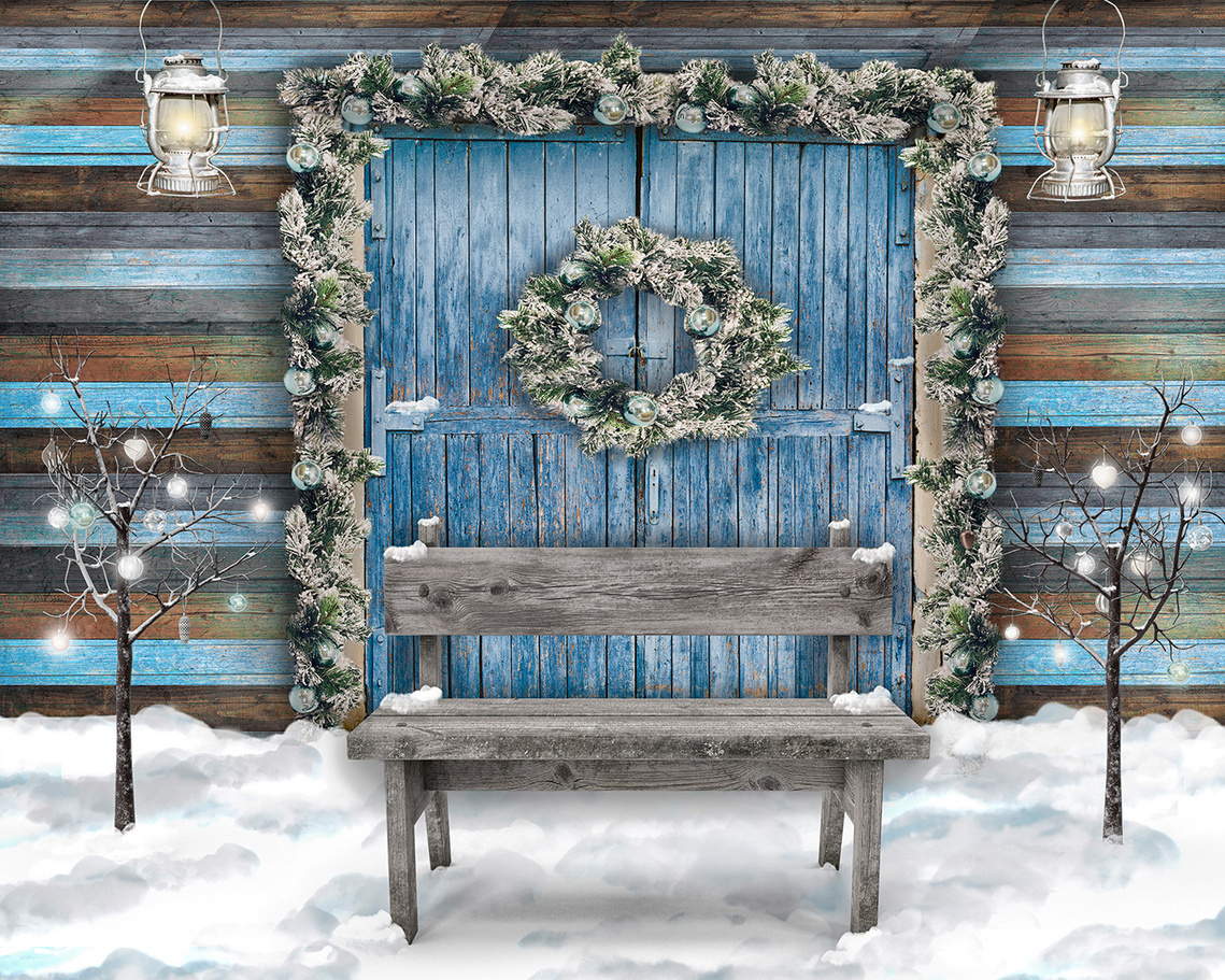 Families! Don't Miss Out on Our Limited Winter Wonderland Portrait Sessions. Portraits taken in my studio and then composited onto one of my snowy outdoor Xmas images for your greetings cards!