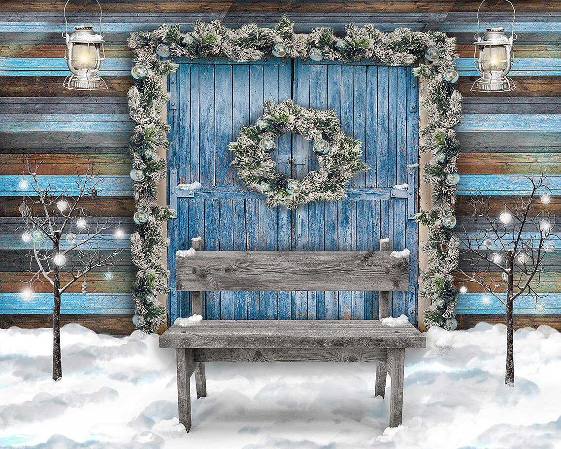 Families! Don't Miss Out on Our Limited Winter Wonderland Portrait Sessions. Portraits taken in my studio and then composited onto one of my snowy outdoor Xmas images for your greetings cards!