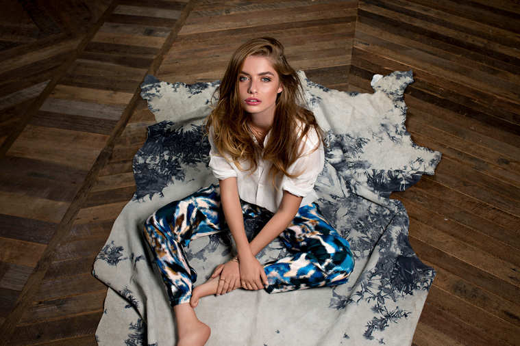 Liv Lundelius Green Makeup Artist Sydney Natalija The Label campaign by Simon Everiss