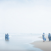 Nuns gathered on Velenkanni beach, Tamil Nadu. India
Photo: Andrew Adams