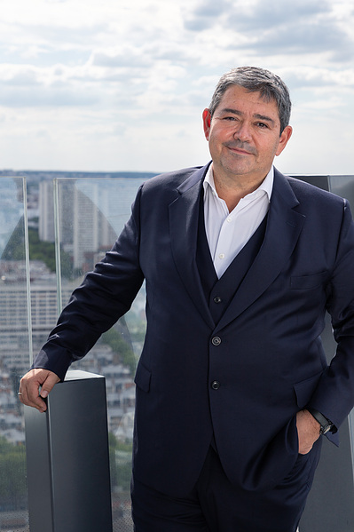 Jérôme Coumet, Maire du 13eme Arrondissement, depuis le Too Hotel, restaurant Tour Duo.