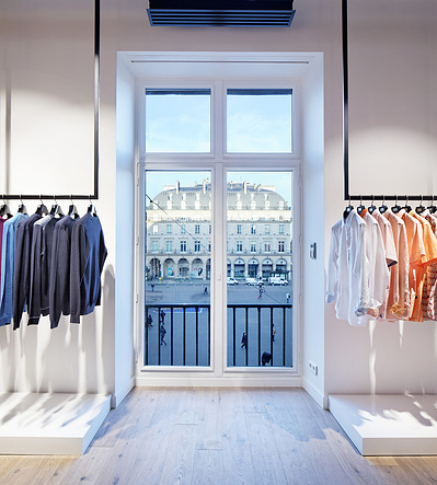 Showroom Hugo Boss, Palais Royal Paris