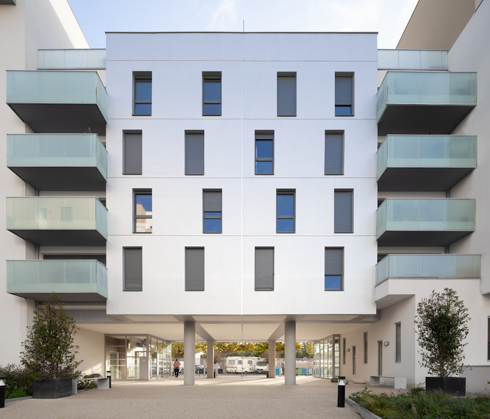 Logements Champigny sur Marne, Naaja Architectes, Cogedim
MAITRISE D'OUVRAGE
COGEDIM - INTERPROMOTION / FRANCE HABITATION
Résidence intergénérationnelle de 136 logements Co-conception avec l’agence COBE