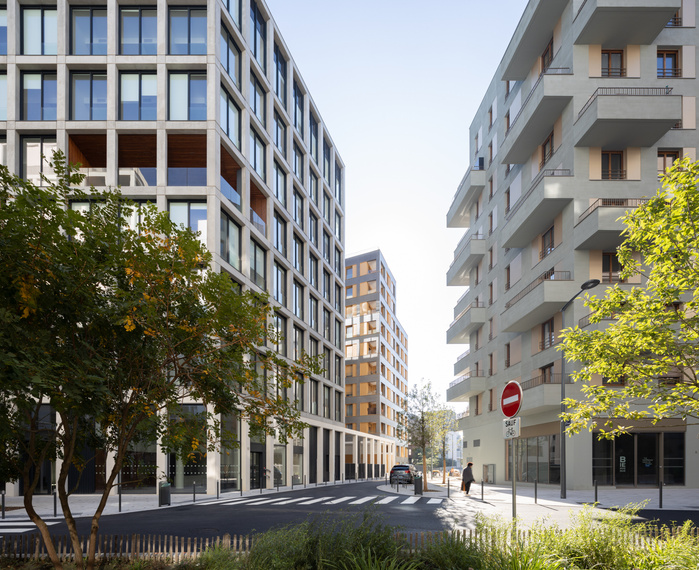 Reportage photo du Parc d'Affaires (Hotellerie, Tertiaire, Résidentiel) réalisé par Carta Reichen et Robert Associés à Asnières, Bureaux, Hotel, logements.
Architectes : Carta - Reichen et Robert Associés, mandataire, PietriArchitectes, associés. Maitris