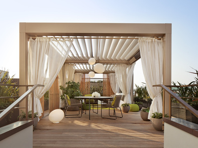 Le Mandarin Oriental, reportage photo d'hotellerie, images pour Christophe Gautrand Paysagiste.