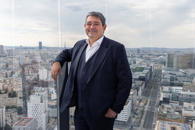 Jérôme Coumet, Maire du 13eme Arrondissement, depuis le Too Hotel, restaurant Tour Duo.