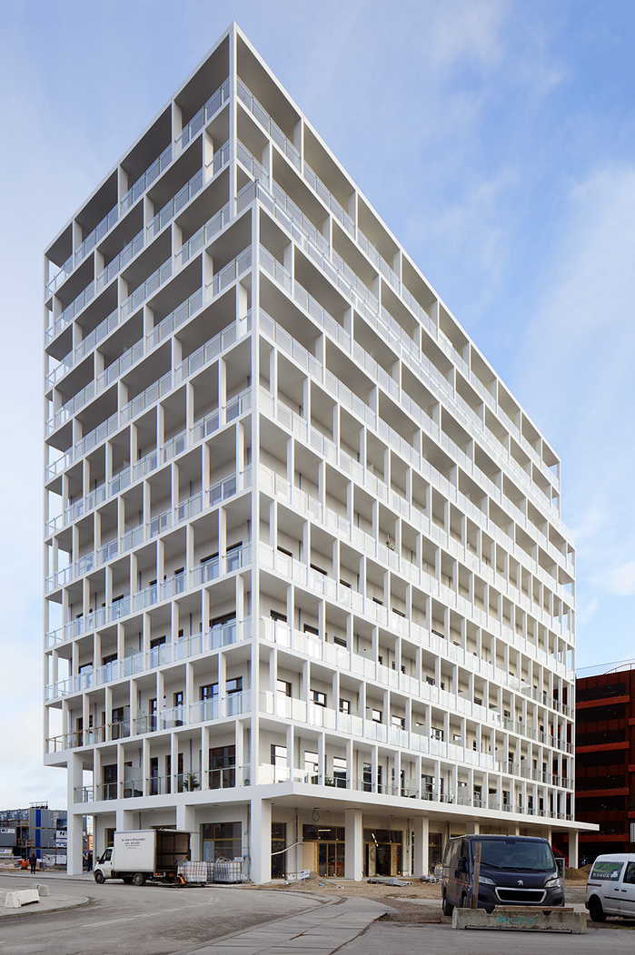 Silo Boliger Frihavns Taarnet in Copenhagen by Praksis Arkitekter in Nordhavn København Denmark