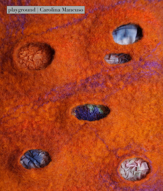 cráteres en fieltro