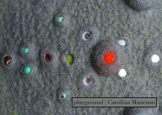 beads and mirror inclusions felt techniques
