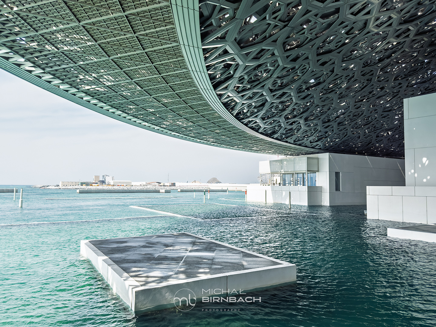 Louvre Abu Dhabi. Modern architecture.  Travel photography. Art. 