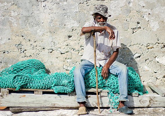 Mr Ward in Cat Island, The Bahamas