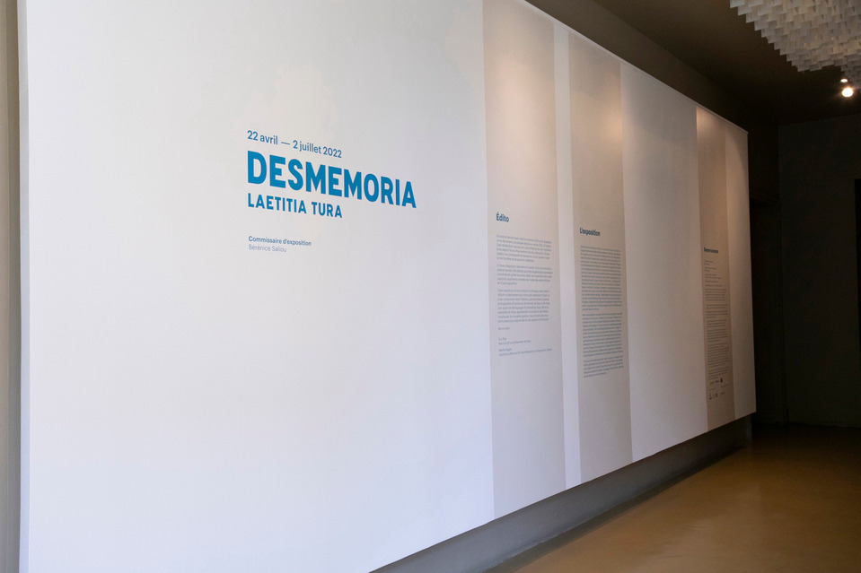 Desmemoria, Pavillon Carré de Baudouin, Paris, 2022
Laetitia Tura
Commissariat Bérénice Saliou