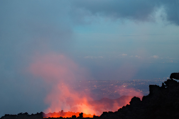 Mount Etna, Sicily, Italy, eruption