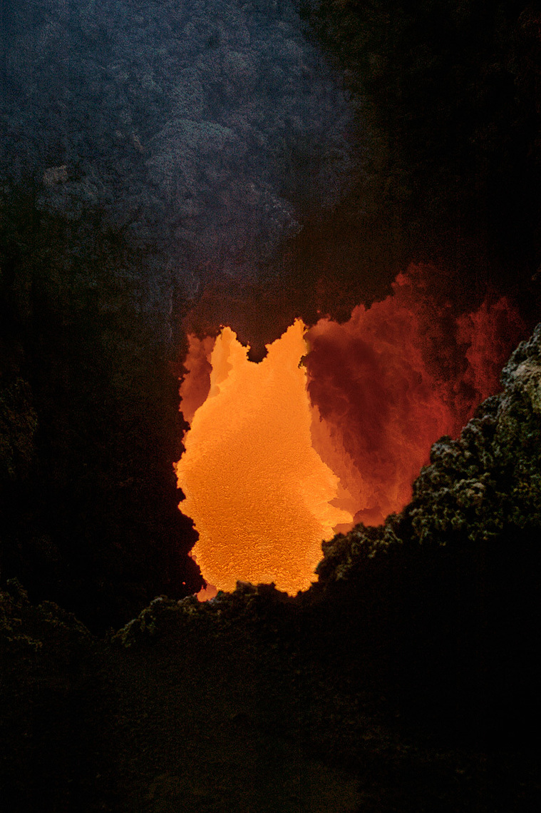 Mount Etna, Sicily, Italy, lava flow