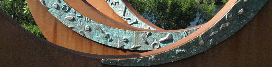 cast bronze , a public artwork.