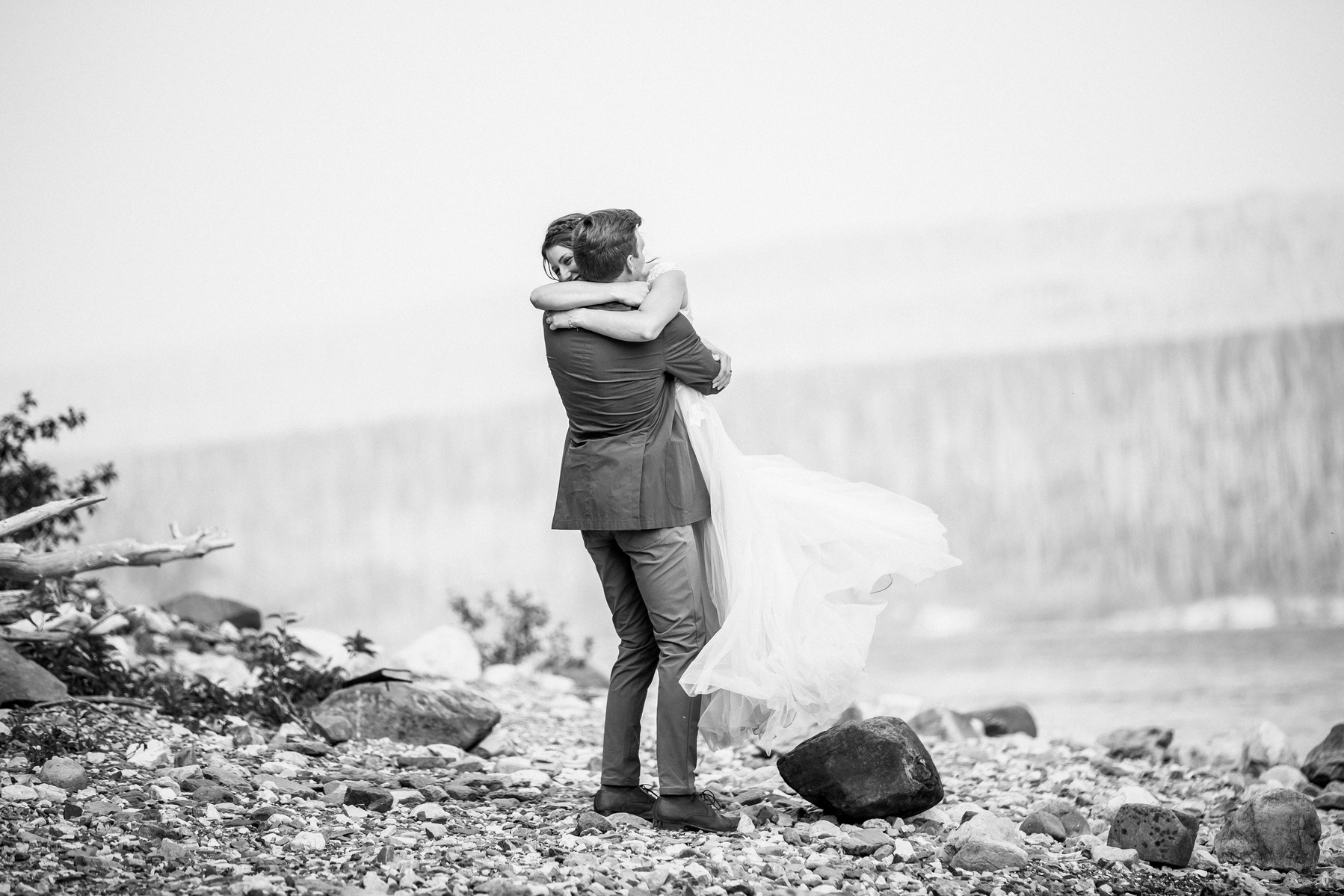 Montana wedding in glacier national park