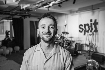 Portrait of a music artist for Spit Nights. London, 2025.