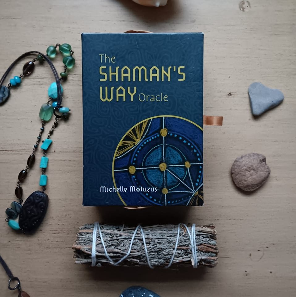The Shamans Way Oracle deck by Michelle Motuzas published by Schiffer Books 