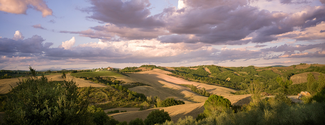 Cotton Candy Cloudscape, Siena, Italy
