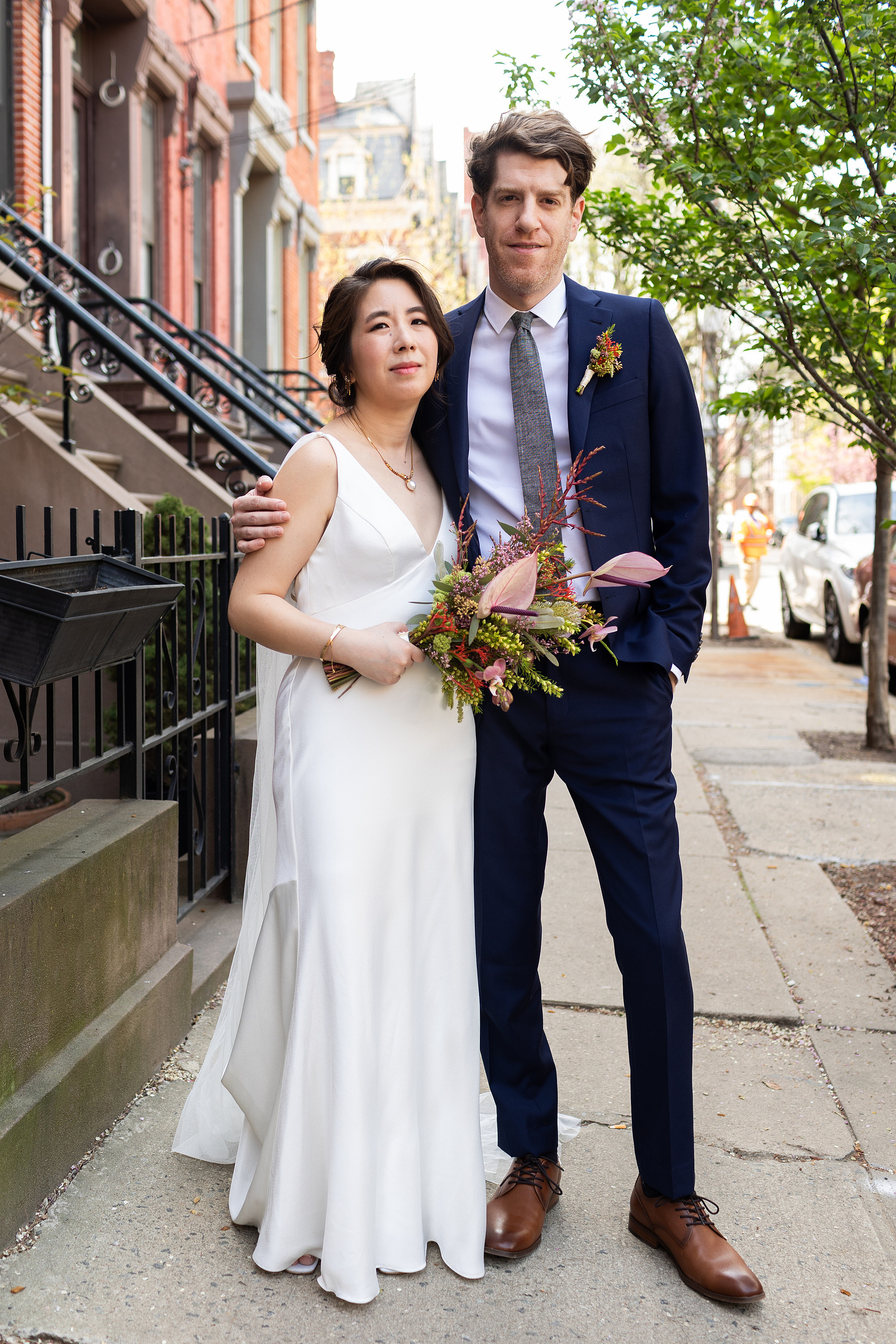 Wedding photojournalism Jersey City Civil Ceremony Jing Fong Reception