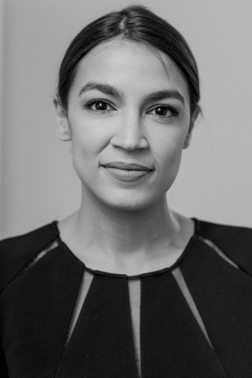 Alexandria Ocasio-Cortez portrait, shot for her 2020 campaign.