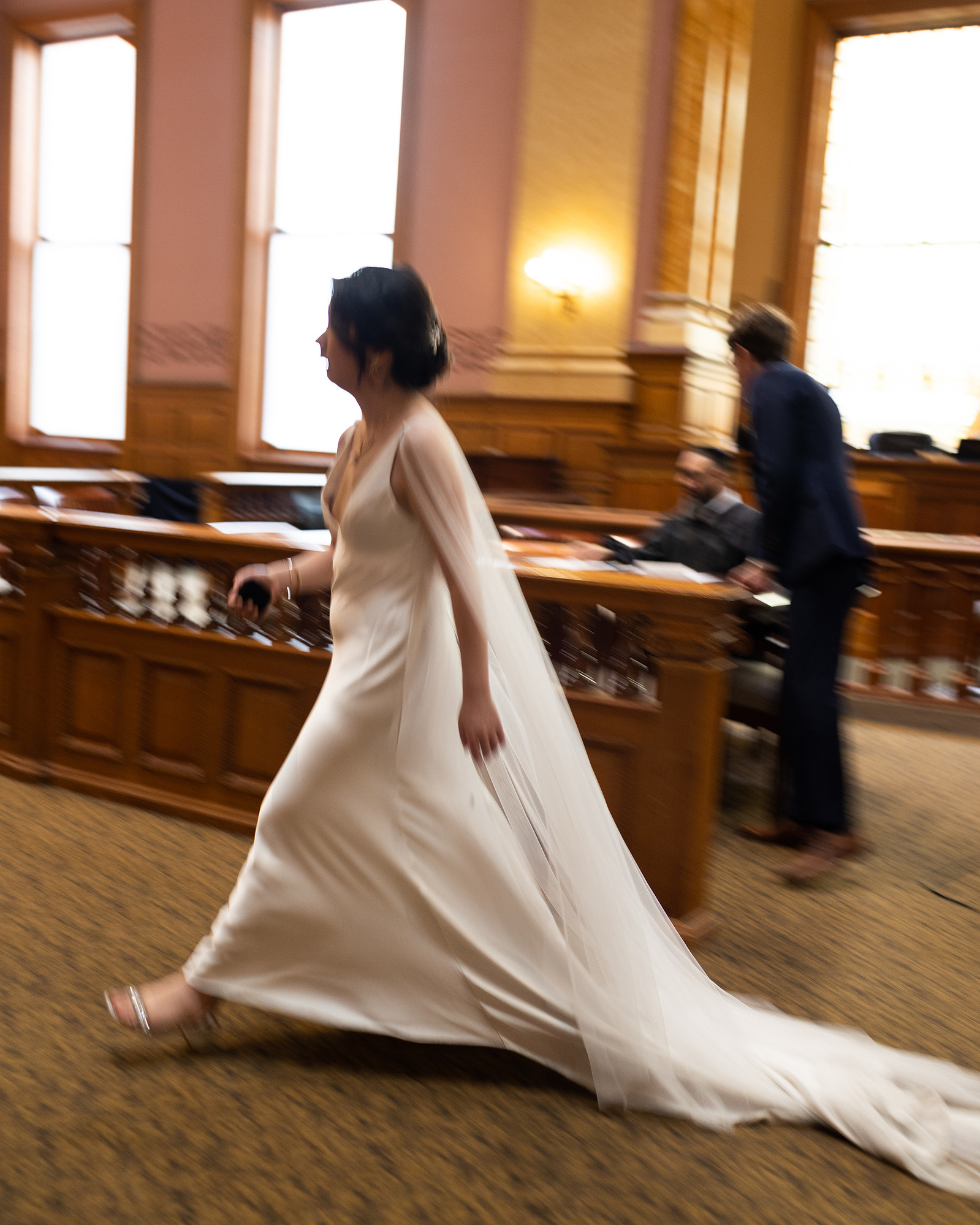 Wedding photojournalism Jersey City Civil Ceremony Jing Fong Reception
