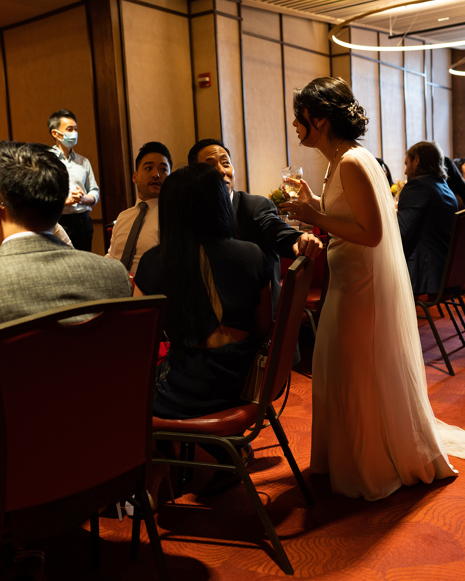 Wedding photojournalism Jersey City Civil Ceremony Jing Fong Reception