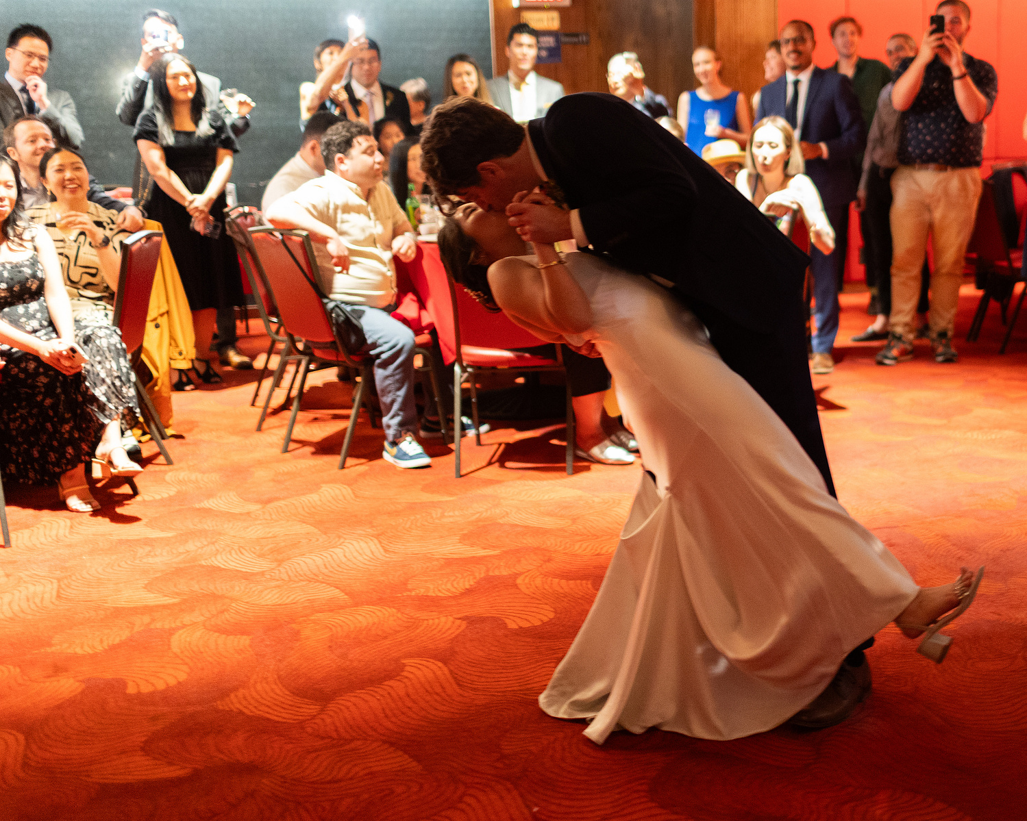 Wedding photojournalism Jersey City Civil Ceremony Jing Fong Reception