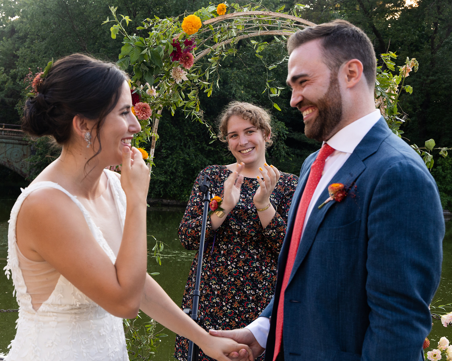 Corey Torpie Prospect Park Boathouse Summer Wedding Wedding Photojournalism