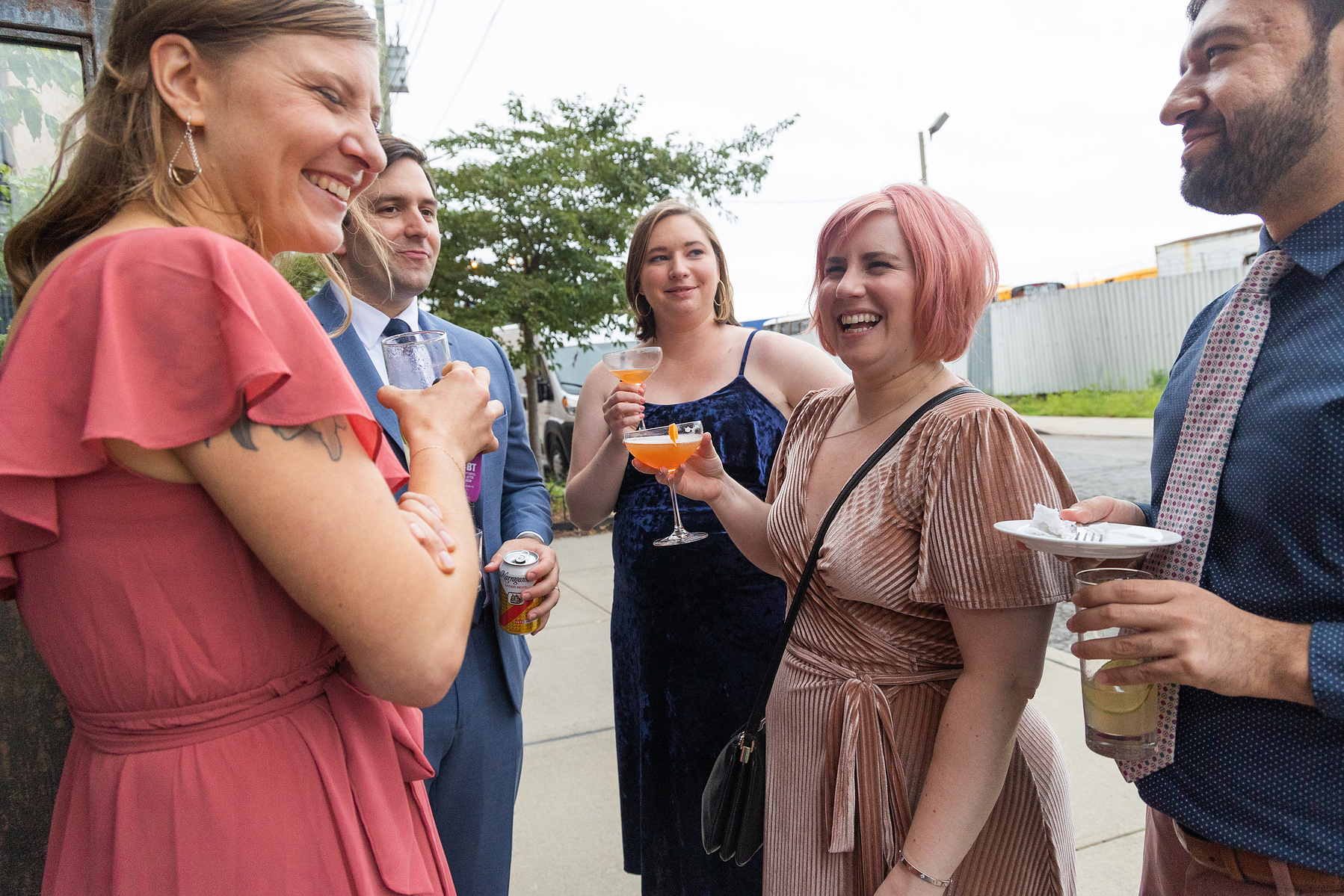 Wedding Photojournalism. Late Summer Wedding at The Castle in Redhook Brooklyn