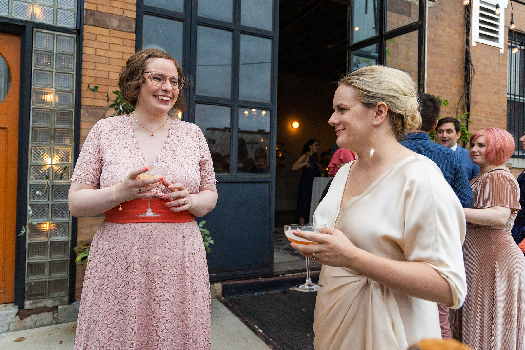 Wedding Photojournalism. Late Summer Wedding at The Castle in Redhook Brooklyn
