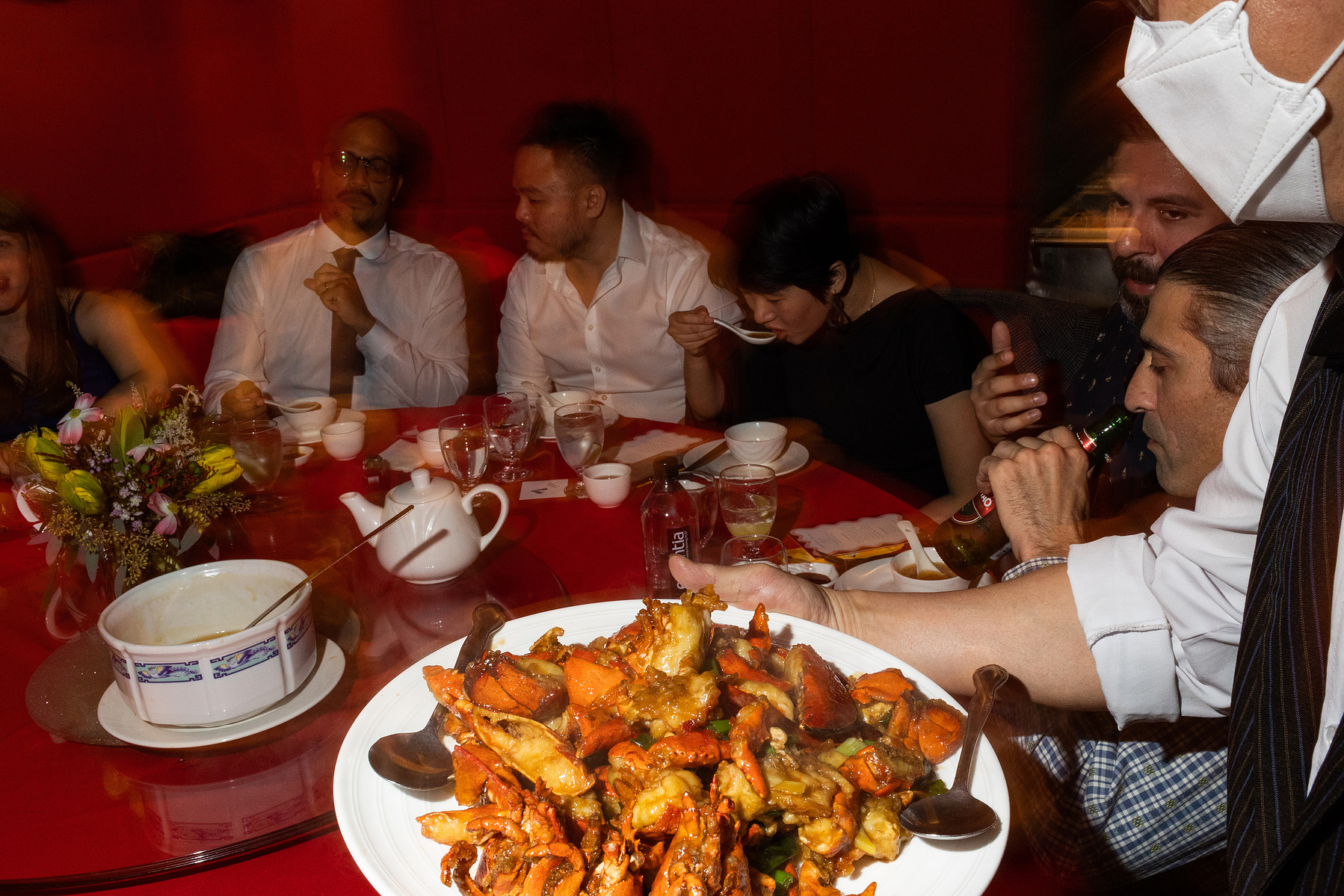 Wedding photojournalism Jersey City Civil Ceremony Jing Fong Reception