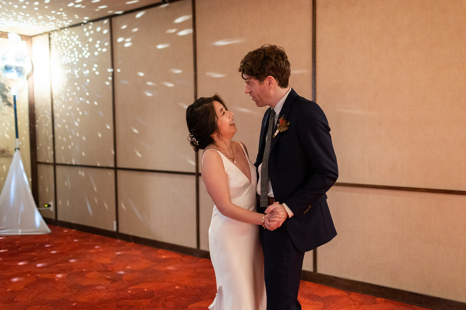 Wedding photojournalism Jersey City Civil Ceremony Jing Fong Reception