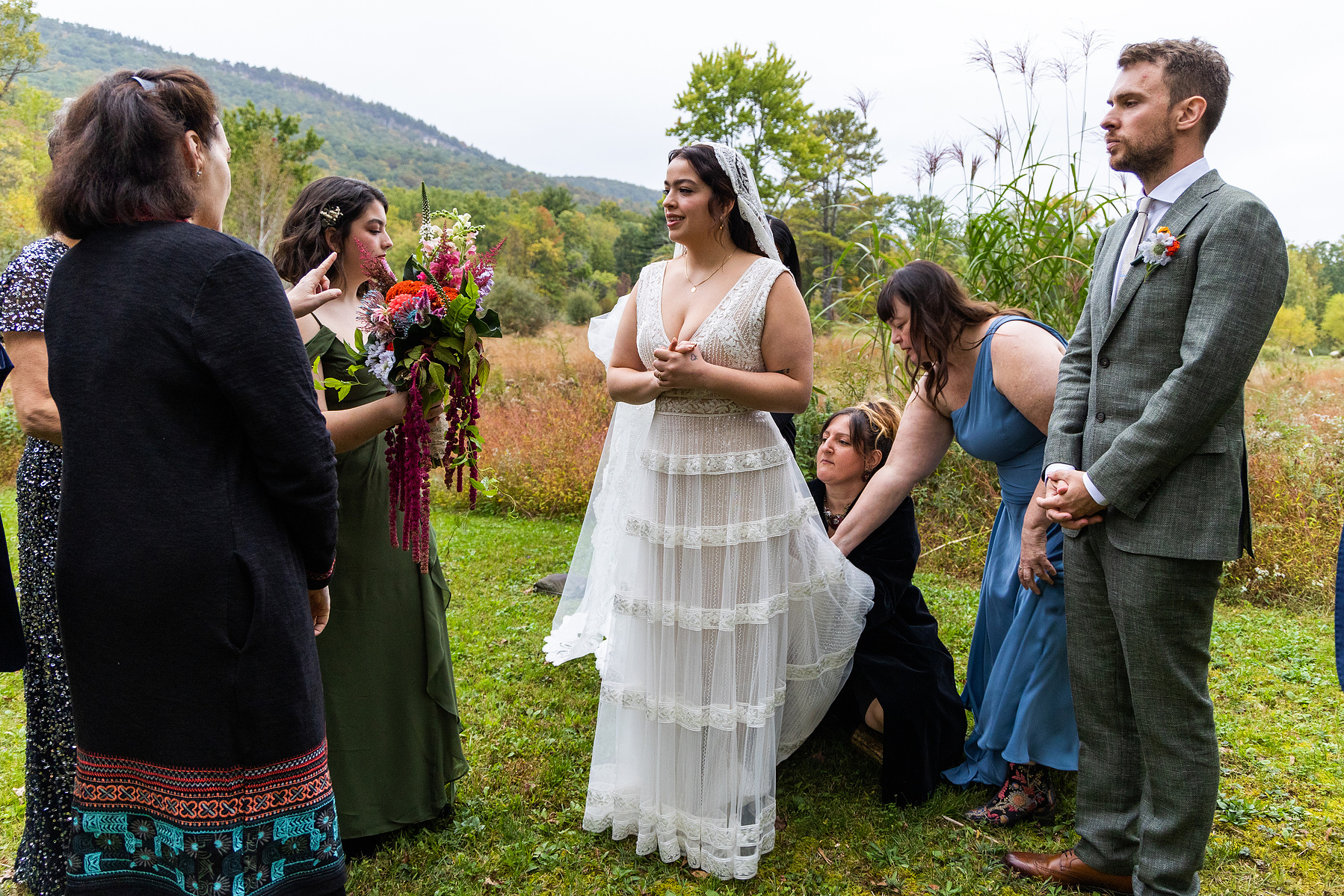 Backyard wedding in New Paltz, NY. Wedding photojournalism. Corey Torpie Photography. 