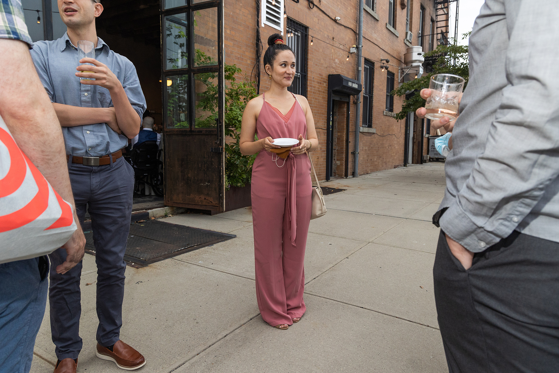 Wedding Photojournalism. Late Summer Wedding at The Castle in Redhook Brooklyn