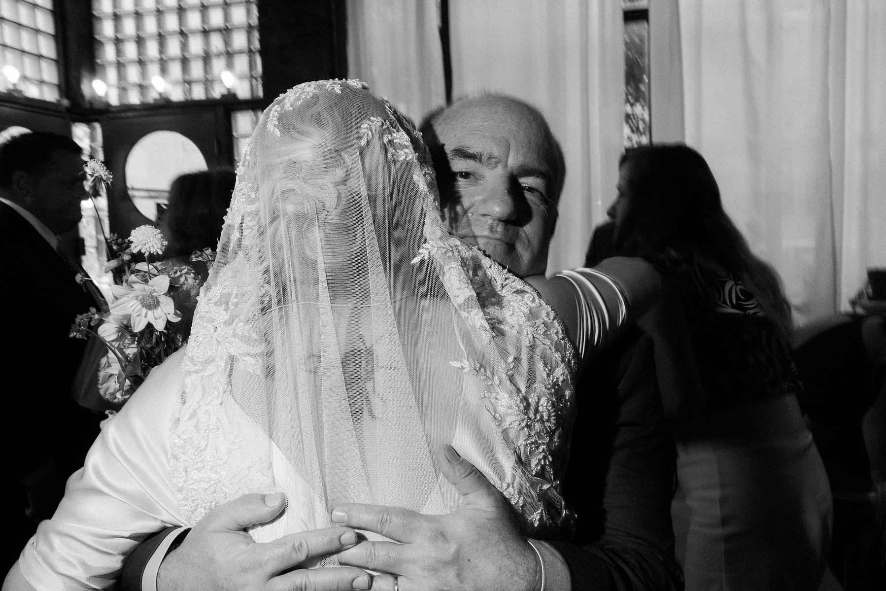 Wedding Photojournalism. Late Summer Wedding at The Castle in Redhook Brooklyn