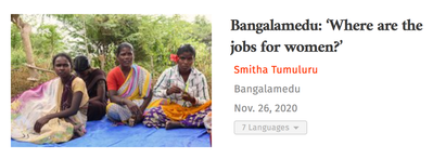 There are simply no jobs for women. Article published on PARI.