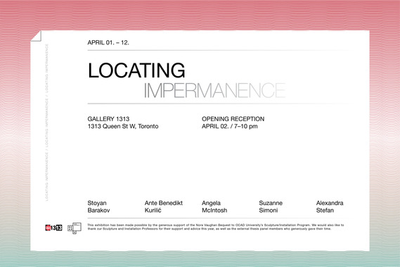 Locating Impermanence at Gallery 1313