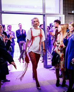 JAW STUDIO 3D printed fashion and jewelry featured in the Gläserne 3D Fabrik opening fashion show. Presented by Rapidobject x Gläserne 3D Fabrik in Leipzig, Germany.