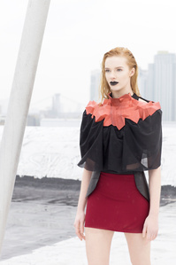 ALEXIS WALSH, 3D printing, 3D printed fashion, 3D Printshow, Shapeways, 3D print, LYSIS COLLECTION, fashion design, fashion, design, 3D printed design, 3D print fashion, handcraft, handsewn, handdyed, nylon, wsf shapeways