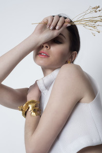 ALEXIS WALSH, ALEXIS WALSH NYC, photo shoot, minimal, minimalism, gold, white, mesh, Jute Magazine, designer, fashion, design, editorial, webitorial, fashion shoot, young designer, new york city, new york based, handcraft, handsewn, sewn by hand, NYC