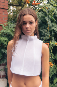 ALEXIS WALSH, ALEXIS WALSH NYC, ALEXIS WALSH FASHION, ALEXIS WALSH DESIGN, FASHION, DESIGN, SPRING/SUMMER 2015 COLLECTION, S/S 2015, VOLATILE, HANDSEWN, MESH, LEATHER, RE:QUEST MODELS, DONAVON SMALLWOOD, HANDMADE, HANDCRAFT, MINIMAL, DELICATE, CONTRAST