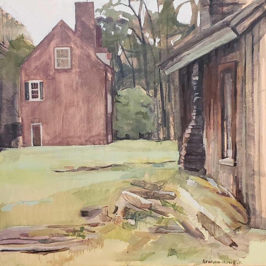 Barclay Farmstead Plein Air painting Jenny completed in April 2019.