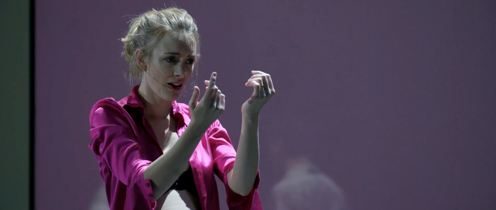 Noortje Herlaar playing Elly in David Bowie's Lazarus directed by Ivo van Hove.