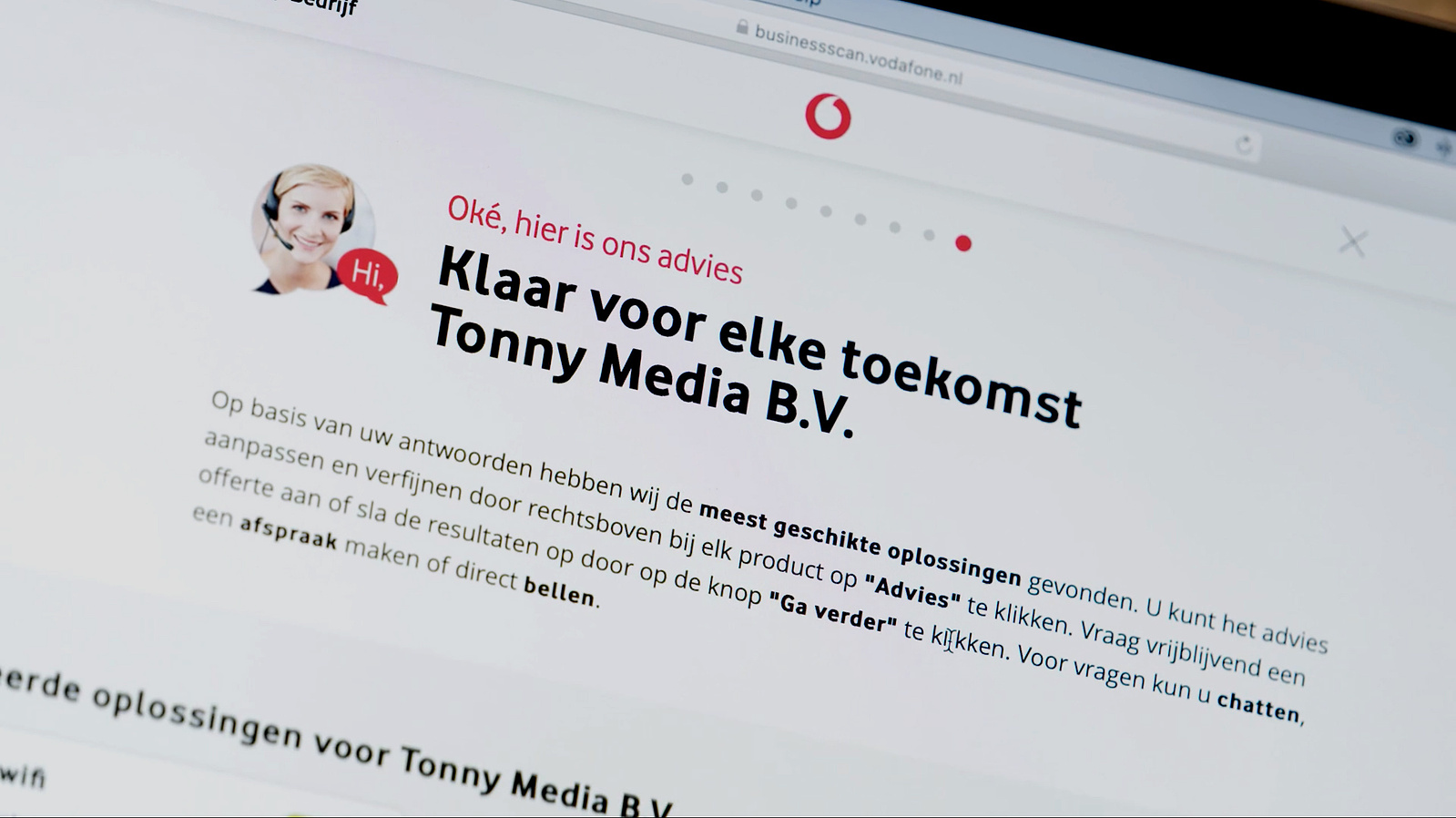 Vodafone Business Scan for Tonny Media.
