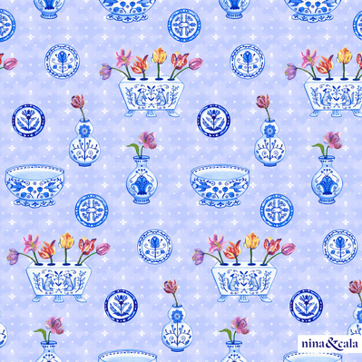 "Tulipero" pattern collection by nina&cala.
ninaycala Lucía Gianello