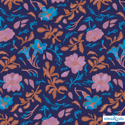 "Jardín de anémonas" pattern design by nina&cala.
ninaycala.com by Lucía Gianello