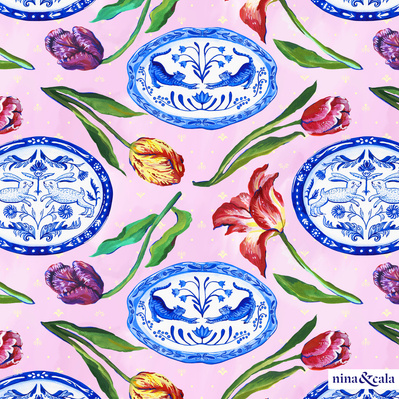 "Tulipero" pattern collection by nina&cala.
ninaycala Lucía Gianello