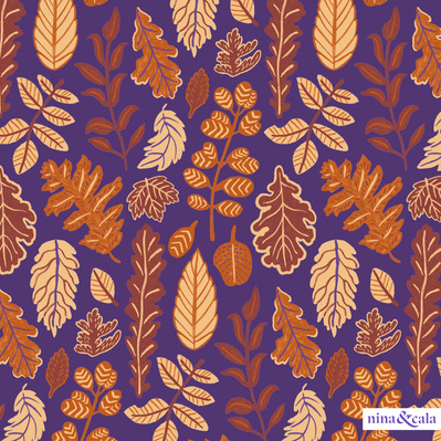 "Otoño" pattern design by nina&cala.
ninaycala.com by Lucía Gianello